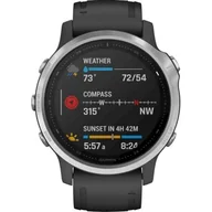 Smartwatch - Garmin Fenix 6S Czarno-srebrny 010-02159-01 - miniaturka - grafika 1