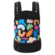 Nosidełka dla dzieci - Nosidełko KINDERKRAFT Huggy Happy Shapes Czarny - miniaturka - grafika 1