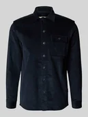 Koszule męskie - Koszula casualowa o kroju regular fit z kieszenią na piersi - miniaturka - grafika 1