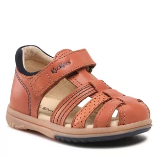 Kickers Sandały Platiback 544884-10 Camel 114 - Sandały damskie - miniaturka - grafika 1