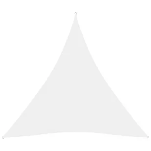 vidaXL Trójkątny żagiel ogrodowy, tkanina Oxford, 3x3x3 m, biały vidaXL - Parasole ogrodowe - miniaturka - grafika 2