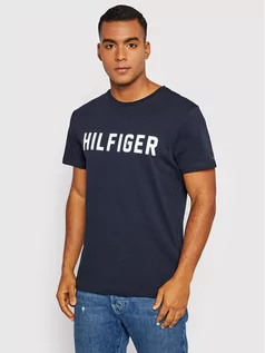 Koszulki męskie - Tommy Hilfiger T-Shirt Ss Tee UM0UM02011 Granatowy Regular Fit - grafika 1