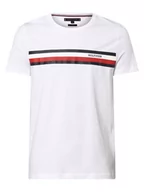 Koszulki męskie - Tommy Hilfiger - T-shirt męski, biały - miniaturka - grafika 1