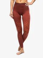 Kalesony - Legginsy termiczne damskie Odlo Kinship PW 200 BL Bottom Long - spiced apple melange - miniaturka - grafika 1