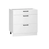 Szafki kuchenne - Szafka kuchenna stojąca 80 BONO D80 S/3 biała - miniaturka - grafika 1