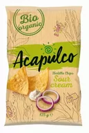 Chipsy - ACAPULCO Nachosy o smaku śmietankowo-cebulowym BIO 125 g - miniaturka - grafika 1