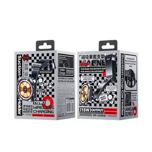 WEKOME WP-U206 Vanguard Series - Magnetyczny uchwyt samochodowy z ładowaniem bezprzewodowym 15W MagSafe (Czarny) - Pozostałe akcesoria do telefonów - miniaturka - grafika 3