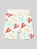 Spodnie i spodenki dla chłopców - Szorty o kroju regular fit z elastycznym pasem - miniaturka - grafika 1