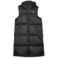 Kurtki i kamizelki sportowe damskie - Kamizelka damska 4F Vest Jacket F143 Rozmiar: M / Kolor: czarny - miniaturka - grafika 1
