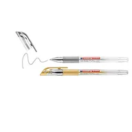 Długopisy - edding 2185 Wałek żelowy - złoty, srebrny (metaliczny) - 2 długopisy - 0,7 mm - długopis żelowy do pisania, rysowania, do mandali, bullet journals - żel kulkowy, długopis kulkowy - miniaturka - grafika 1