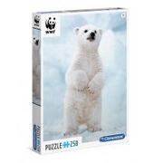 Puzzle - Clementoni Puzzle WWF Baby Polar Bear 250 - miniaturka - grafika 1