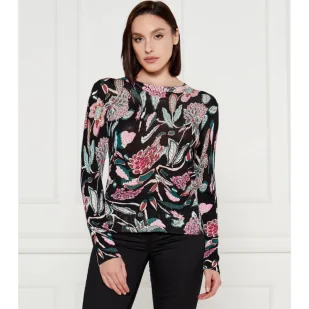 Desigual Sweter Regular Fit z dodatkiem lnu - Swetry damskie - miniaturka - grafika 1