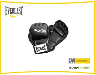 Everlast Dorosłych Rękawice Bokserskie Pu Wristwrap Heavy Bag Glove Advanced, Czarny, S/M (4301SM) - Rękawice bokserskie - miniaturka - grafika 1