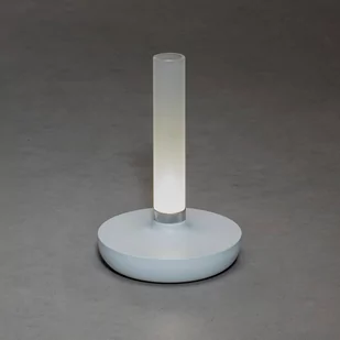 Konstsmide Stołowa LED Biarritz, IP54, akumulator, CCT, biała - Lampy ogrodowe - miniaturka - grafika 1