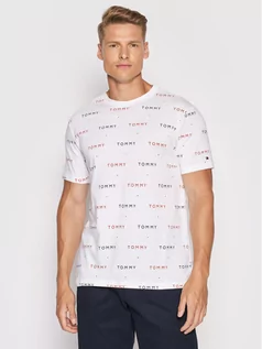 Koszulki męskie - Tommy Hilfiger T-Shirt Cn Ss UM0UM02132 Biały Regular Fit - grafika 1