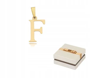 Złoto 585 Złota Literka F Litera zawieszka wisiorek 14 karatów ZZ57 - Wisiorki - miniaturka - grafika 1
