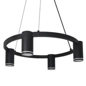 Lampy sufitowe - Lampa zwieszana Paris 326195 Polux do salonu metalowy czarny - miniaturka - grafika 1