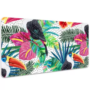 Podkładka mata ochronna na biurko Tukany 100x50 cm, Dywanomat - Podkładki na biurko - miniaturka - grafika 1