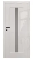 Drzwi wewnętrzne - Dre Drzwi Wewnętrzne Bezprzylgowe Z Szybą Ilis 2 Laminat Bianco - miniaturka - grafika 1