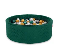 Suche baseny - Suchy basen minky H-30 cm z piłkami 200szt.- butelkowa zieleń - miniaturka - grafika 1