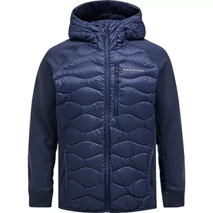 Peak Performance Męska bluza z kapturem Helium Hybrid Hoodie kurtka, niebieski cień, M - Kurtki męskie - miniaturka - grafika 1