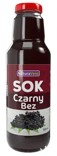 NATURAVENA NATURAVENA SOK Z CZARNEGO BZU NATURALNY 750ML - Soki i napoje niegazowane - miniaturka - grafika 2