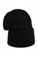 Czapki damskie - CZAPKA ZIMOWA CZ24319 CZARNA - miniaturka - grafika 1