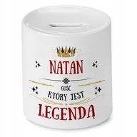 Skarbonki - Skarbonka 330 ml Dla Rafała Syna Dziecka Prezent z Nadrukiem ze Zdjęciem + Opakowanie na prezent (wzór 02) - miniaturka - grafika 1