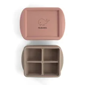 Zestawy naczyń dla dzieci - Filibabba Silikonowy pojemnik do mrożenia posiłków 2pack Rose Mix - miniaturka - grafika 1