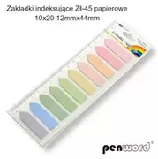 Zakładki do książek - Zakładki indeksujące 12x44mm 10x20szt papierowe - Penword - miniaturka - grafika 1