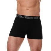 Majtki damskie - Bokserki męskie BRUBECK Comfort Cotton bezszwowe z oddychającej bawełny Rozmiar S Kolor czarny - Brubeck - miniaturka - grafika 1