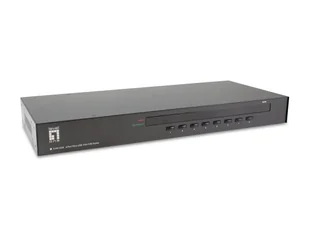LevelOne KVM-3208 przełącznik KVM Możliwości montowania w stelażu Czarny - Przełączniki KVM - miniaturka - grafika 1