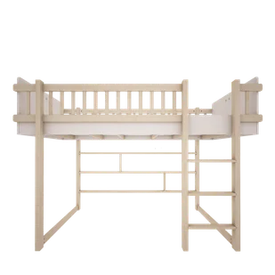 Łóżko niskie basic antresola białe 90x200 cm - Komody dla dzieci - miniaturka - grafika 1