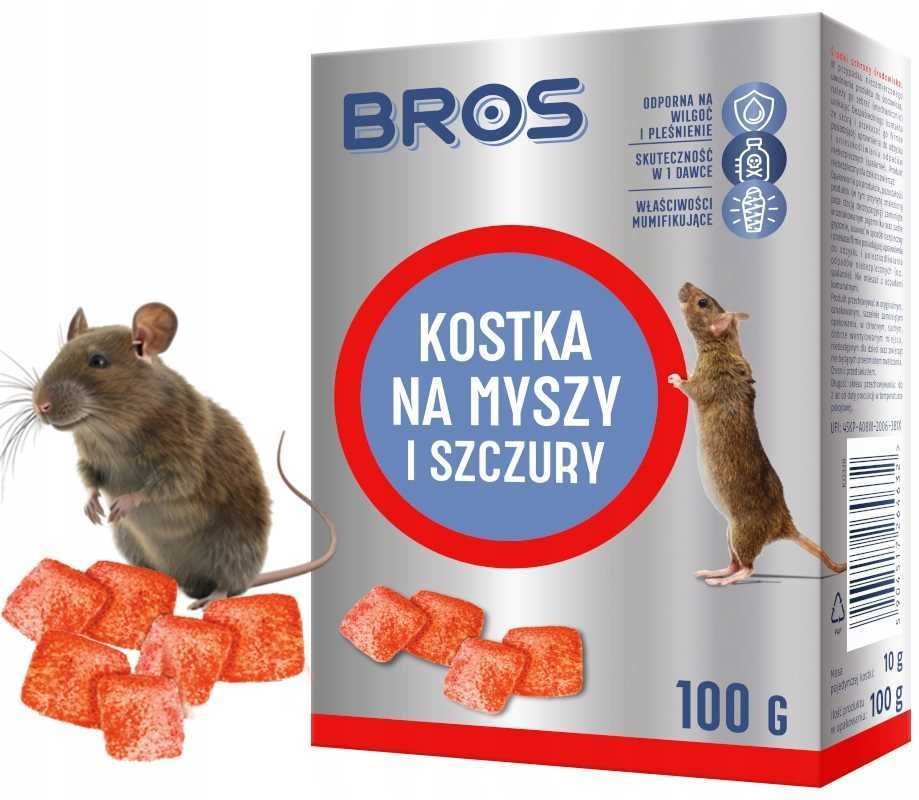Bros Kostka na myszy i szczury 100g