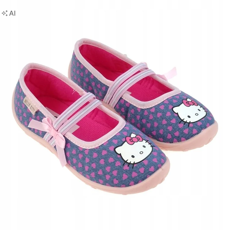 SAWIIO KAPCIE HELLO KITTY RÓŻOWE Z NADRUKIEM I ELASTYCZNĄ TAŚMĄ 29 16PA