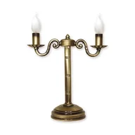 Lampy stojące - Lemir Prima Lampa stołowa 2 - punktowy - Patyna O1008/L2 426 / O1008/L2 - miniaturka - grafika 1