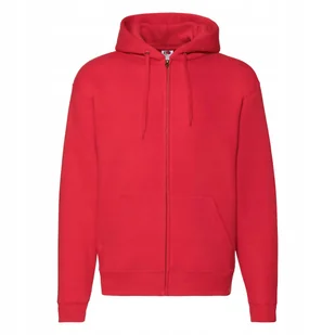 Bluza Męska Z Kapturem Rozpinana Zip Through Hooded Sweat Czerwony r. S - Bluzy męskie - miniaturka - grafika 1