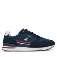 Sneakersy męskie - Sneakersy Beverly Hills Polo Club V5-6414 Granatowy - miniaturka - grafika 1