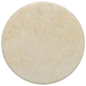 Blaty meblowe i parapety okienne - VidaXL Lumarko Blat do stołu, kremowy, 60 x 2,5 cm, marmur 149195 VidaXL - miniaturka - grafika 1