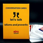 Książki do nauki języka angielskiego - Karty konwersacyjne Idioms and proverbs - miniaturka - grafika 1