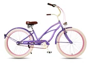 Rowery - Rower beach Cruiser damski 26 damka VIOLET RoyalBi fioletowy biegi shimano - miniaturka - grafika 1