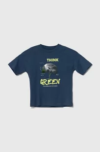 zippy t-shirt bawełniany dziecięcy kolor niebieski z aplikacją - Zippy - Koszulki dla chłopców - miniaturka - grafika 1