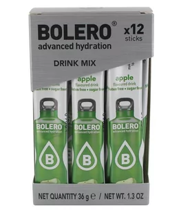 BOLERO Bolero Napój koncentrat 1 kcal Jabłko 6g x 12 saszetek - Śmietanki i dodatki do kawy - miniaturka - grafika 1