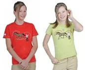 Koszulki jeździeckie - Koszulka T-shirt JAQUELINE młodzieżowa - HKM - miniaturka - grafika 1