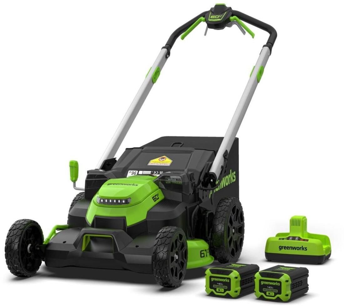 Greenworks 60V kosiarka 61 cm dual blade GD60LM61KX4