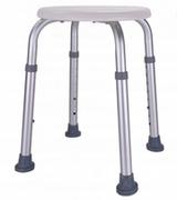 Akcesoria dla osób starszych i niepełnosprawnych - Taboret krzesło prysznic okrągły lekki dla SENIORA - miniaturka - grafika 1
