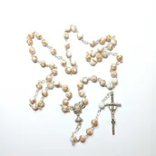 Różańce - Różaniec do Komuni Złoty Howlit - miniaturka - grafika 1