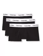 Spodenki damskie - Calvin Klein 3P Low Rise Trunk Bokserki (szorty) Mężczyźni, Czarny, L - miniaturka - grafika 1