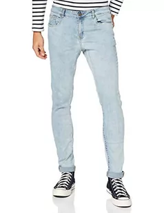 Urban Classics Męskie spodnie jeansowe o kroju slim fit, Lighter Washed., 29W x 32L - Spodenki męskie - miniaturka - grafika 1