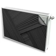 Dekoracje domu - magnes mata magnetyczna kaloryfer dekor czarny układ - miniaturka - grafika 1